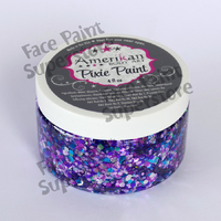 Amerikan Body Art Pixie Paint Glitter Gel - 4oz (approx 118ml) - Fifi Royale Pink, Purple