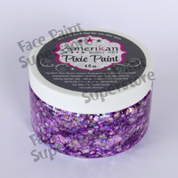 Amerikan Body Art Pixie Paint Glitter Gel - 4oz (approx 118ml) - Purple Rain Lilac