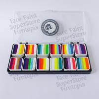 Cameleon ColourBlock One Stroke Rainbow Palette - 12 x 10g - Wow Factor