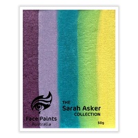 Face Paints Australia 50g Pimelea Rainbow Combo - Sarah Asker Collection - Horizontal Layout