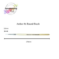 Face Painting Hub - Round Brush - Amber No. 1 - Rosemary & Co
