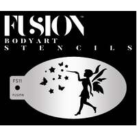 Fusion Body Art Stencil 011 - Pixie Fairy Reusable Stencil