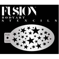 Fusion Body Art Stencil 34 - Star Cluster Reusable Stencil