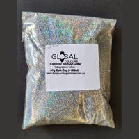 10 Sheets Size 13 x 10.5cm Single Side Holographic Silver Rainbow
