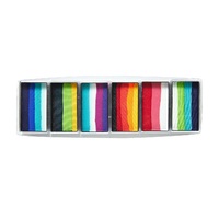 Global Colours Rainbow Burst One Stroke Palette Selection - 6 x 15g Rainbows