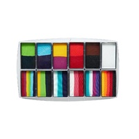 Global Colours Carnival Palette - 6 x 15g One Stroke Rainbows plus 11 Single colours