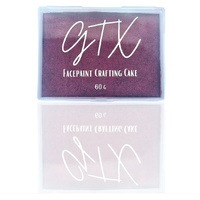 GTX Face Paint Crafting Cake - Dark Cherry Sparkles - Metallic Cherry - 60g