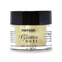 Mehron Fine Cosmetic Glitter Dust 7g - 18 Karat Gold