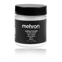 Mehron 28g Ultra Fine Makeup Setting Powder - White