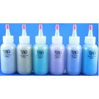 TAG Body Art Cosmetic Glitter Pastel Pack - 6 x 15ml Puffer Bottles