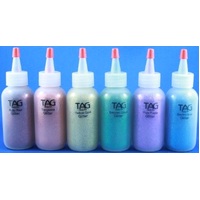 TAG Body Art Cosmetic Glitter Rainbow Pack - 6 x 15ml Puffer Bottles.