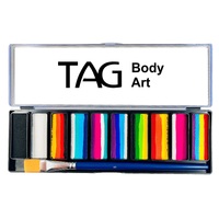 TAG Body Art 10 x 10g One Stroke Rainbow Palette