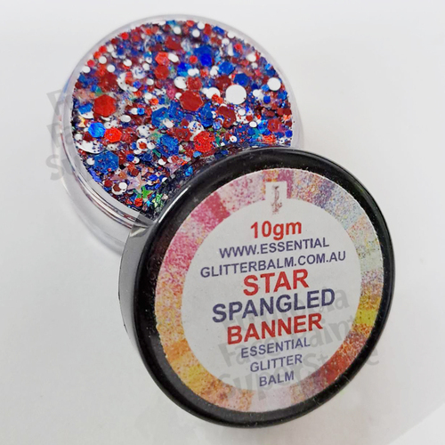 Essential Glitter Balm 10g - Star Spangled Banner by Incendium Arts