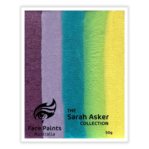 Face Paints Australia 50g Pimelea Rainbow Combo - Sarah Asker Collection - Horizontal Layout