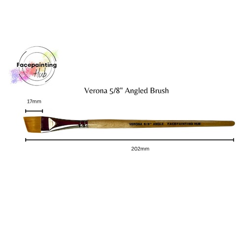 Face Painting Hub - Angle Brush - Verona 5/8" - Rosemary & Co