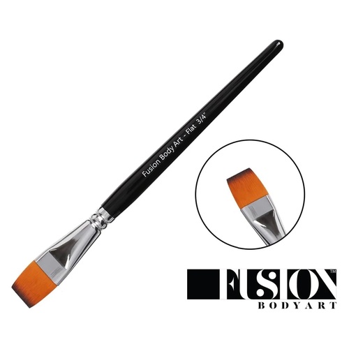 Fusion Body Art Face Painting Brush - Flat Brush - No. 3/4" 