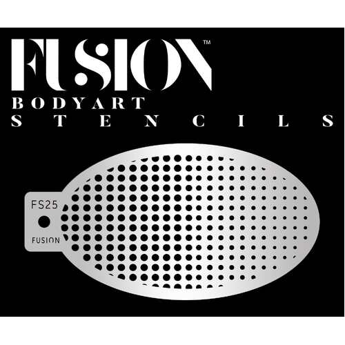 Fusion Body Art Stencil 25 - Sprinkle Dots Halftone Reusable Stencil