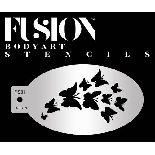 Fusion Body Art Stencil 29 - Butterfly Dream Spray Reusable Stencil