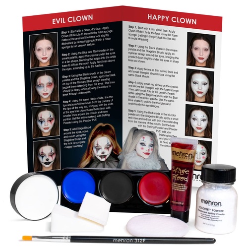 Mehron Character Makeup Face Paint Kit - Clown