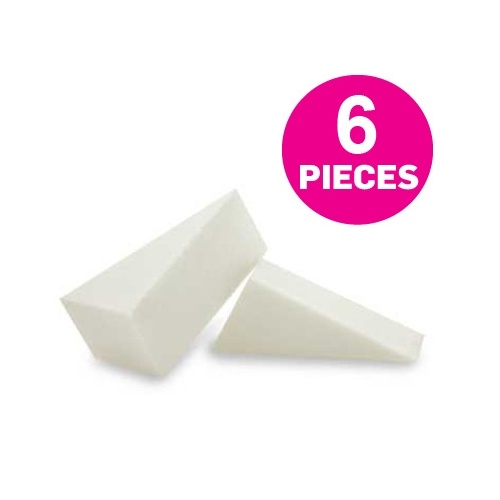 Mehron Non-Latex Foam Sponge Applicator Wedge - 6 pack